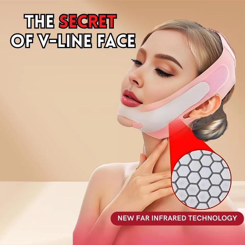 Vendaje de elevación en V reutilizable correa adelgazante facial reductor de doble mentón Foto 2 de 4