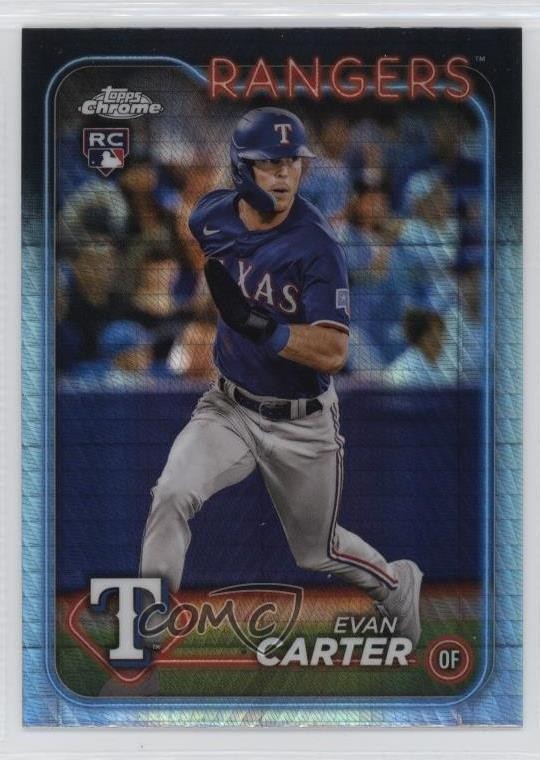 2024 Topps Chrome Prism Refractor Evan Carter #136 Rookie RC 19lw