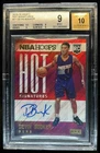 2015-16 Hoops Devin Booker Hot Signatures RC Auto #HS-DB Suns BGS 9/10