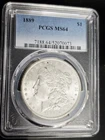 1889 Morgan Dollar PCGS MS64 - Better Date Coin