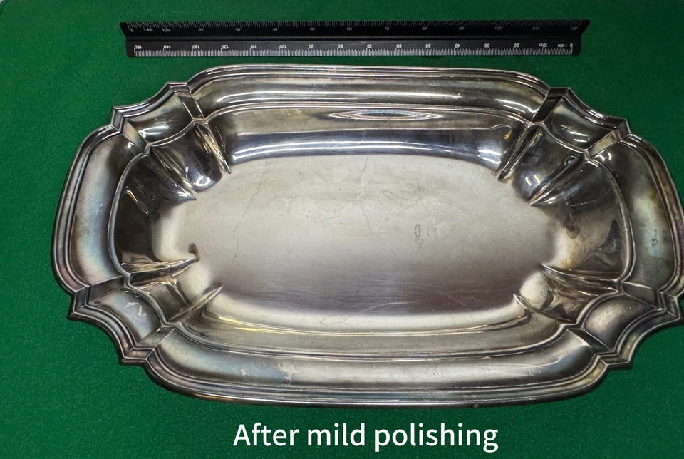 Plato ovalado vintage Lunt Silversmiths S15 Foto 4 de 4