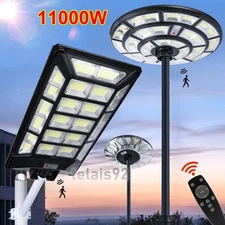 2400000lm 11000W Commercial Solar Street Light Outdoor Dusk to Dawn Super Bright