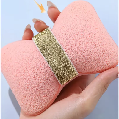 #ad Elastic Soap Holder W Loofah – Non Slip Shower Organizer Pink amp; Yellow Adjust $7.99