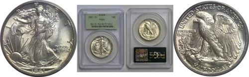 1941-S Walking Liberty Half Dollar   PCGS MS-64