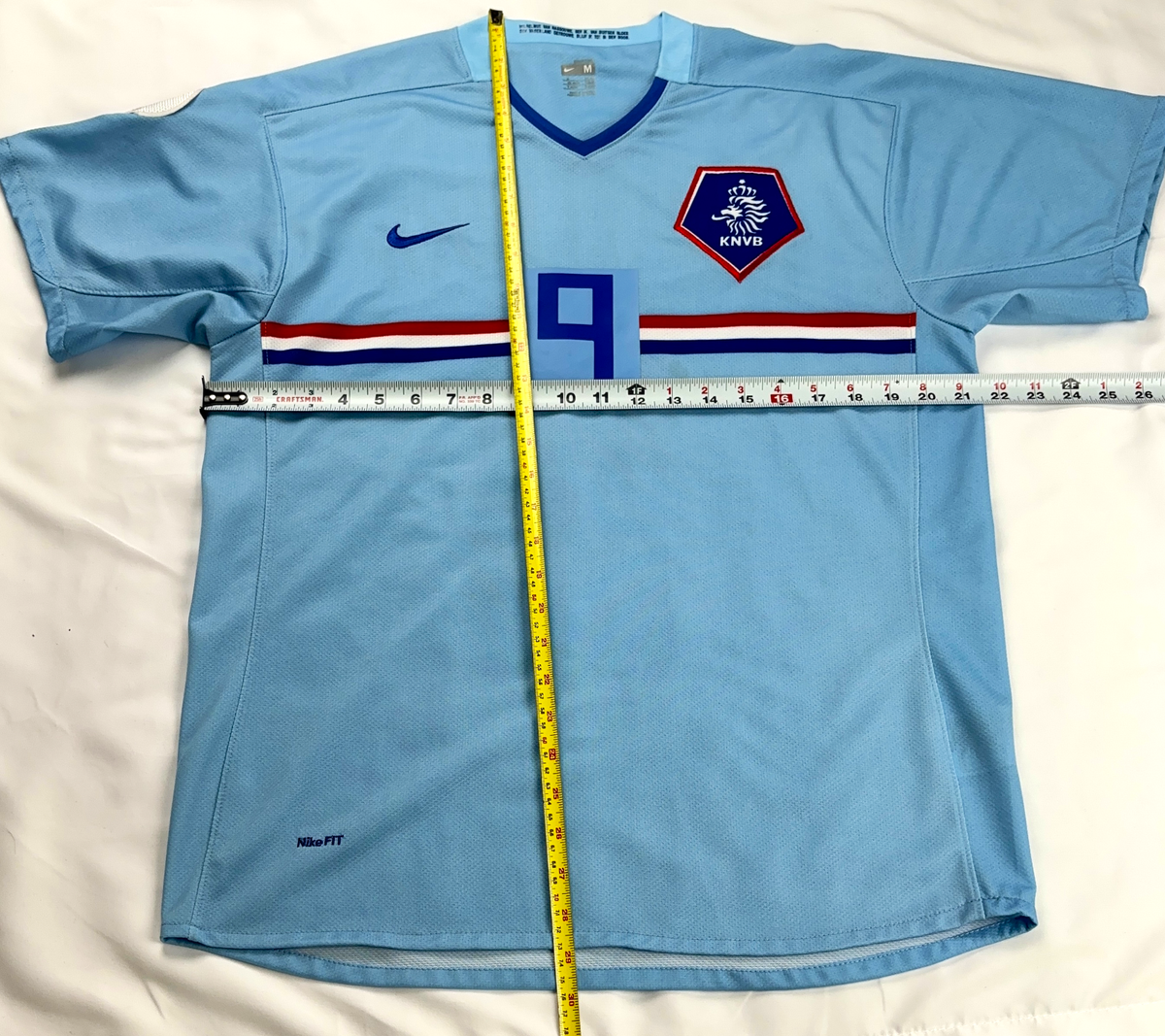 V. Nistelrooy Nike #9 Netherlands Away Soccer Football Jersey