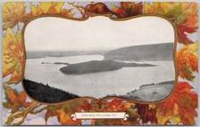 Indian Island Whycocomagh NS Nova Scotia Canada Patriotic Postcard H72