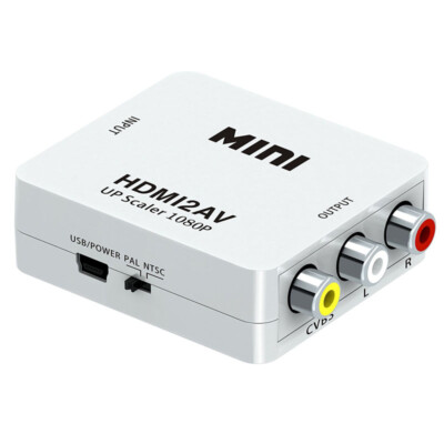 HDMI zu AV Adapter Konverter Full HD 1080P 4k Video Audio 3 RCA CVBS zu HDMI 