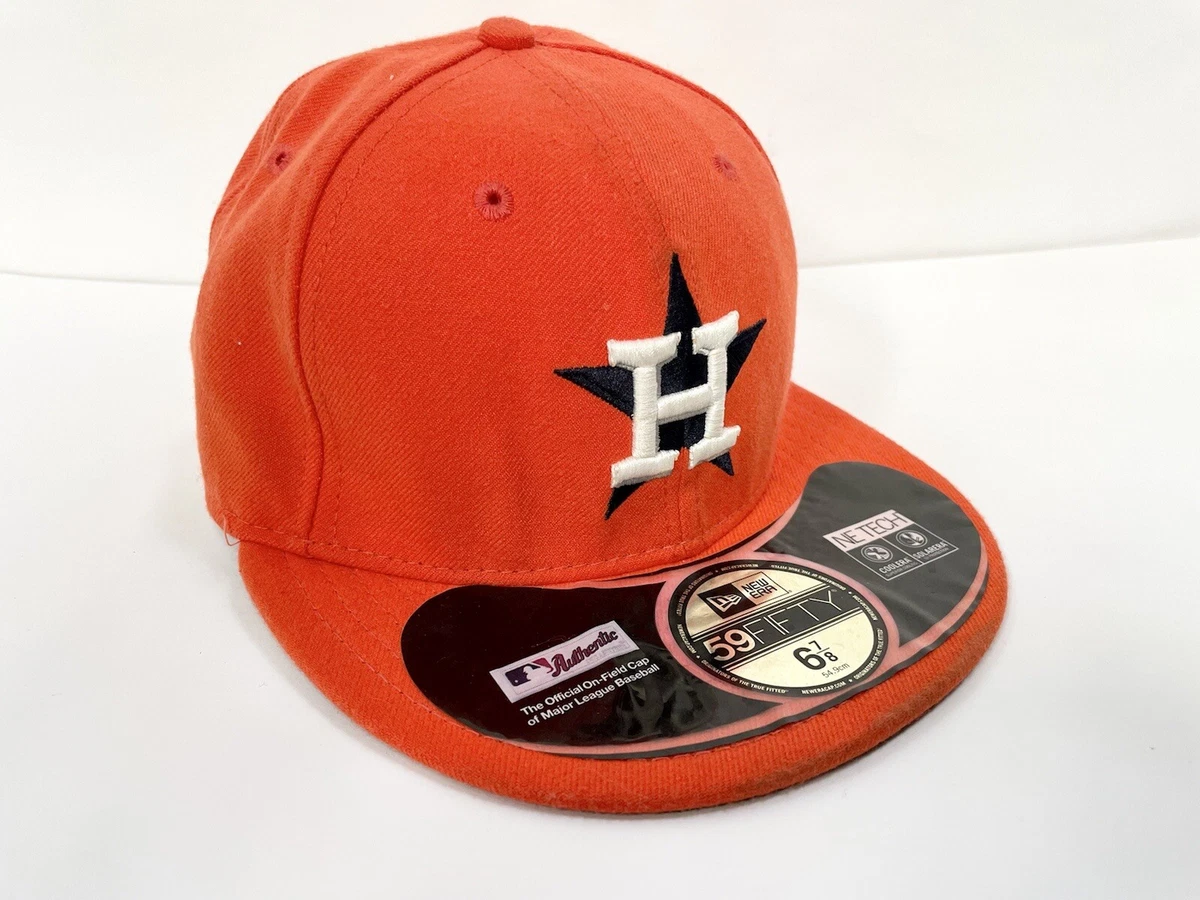 New Era 59Fifty Men s MLB Cap Houston Astros Hat Orange