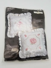 Charmin Rose Dentelle Candlewicking Pillow Kit, Original Package, Free Shipping!
