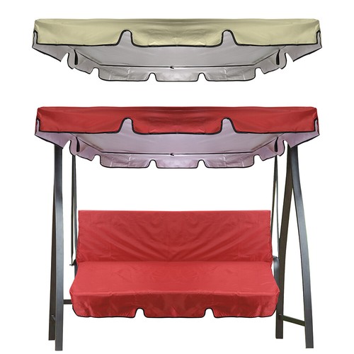 Swing Top Cover Canopy 210D Replacement Garden Patio Outdoor 64" x 44" 76" x 49"