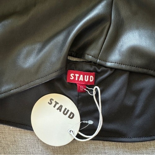 Top Staud Kai vegano in pelle nuovo con etichette nero | 12 - Foto 5 di 5