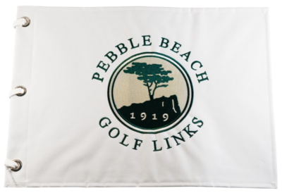 Official Pebble Beach Golf Links Embroidered Pin Flag US Open PGA
