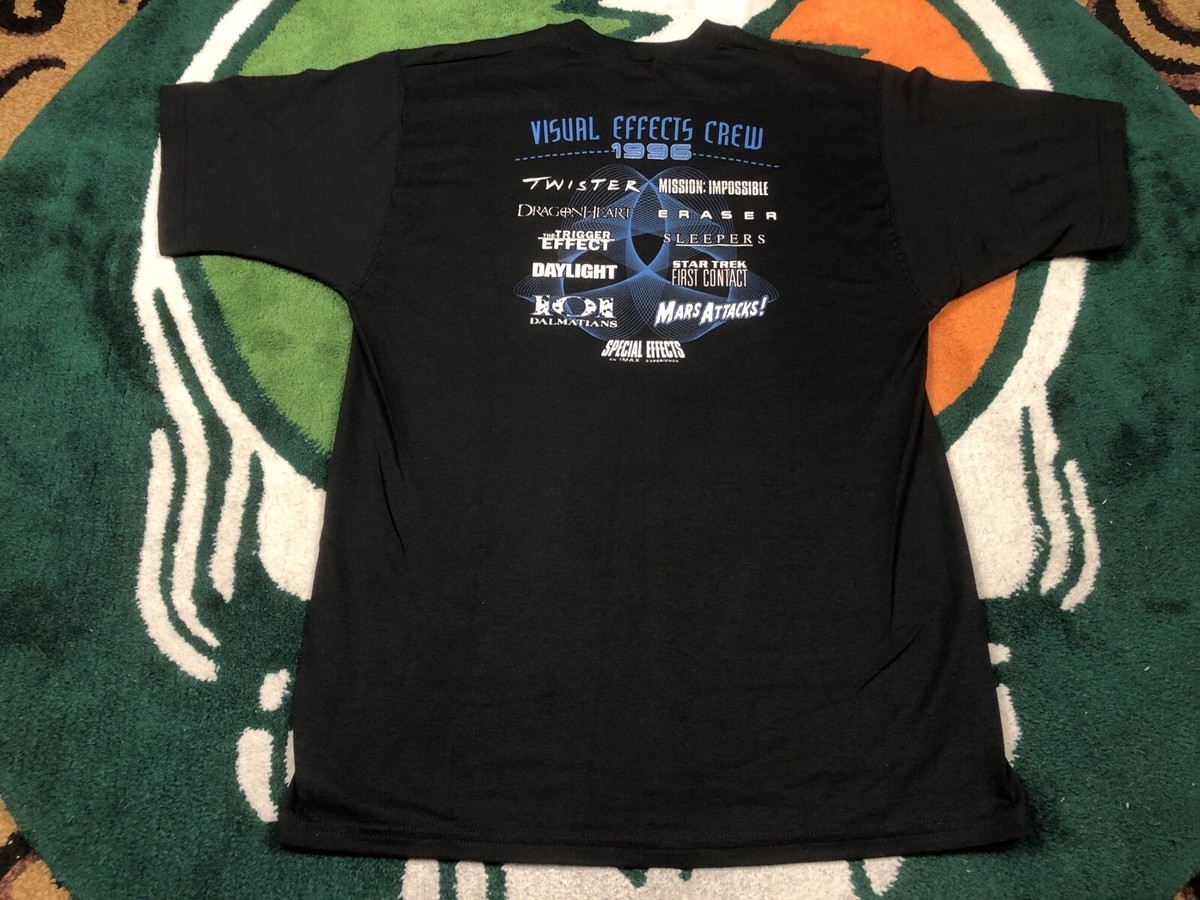 VTG ILM Visual Effects Crew 1996 T-Shirt Mens Medium IMAX Movie