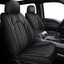 Truck 5-seat Covers Replace For For Gmc Sierra 1500 2019-2025 Black Pu Leather