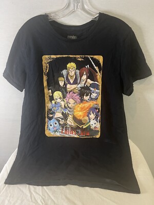 Fairy Tail Season 7 Guild Heroes Group Anime Adult T-Shirt funimation size M