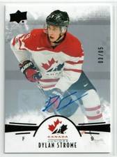 2016-17 Upper Deck Team Canada Juniors Black Autographs #23 Dylan Strome AUTO /5