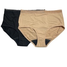 Jockey Set of 2 Worry Free Micro Stretch Briefs Large Black/Light A648725 10875