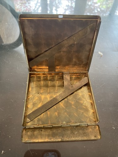 ART DECO Gold Tone CIGARETTE Case/holder - Picture 2 of 5