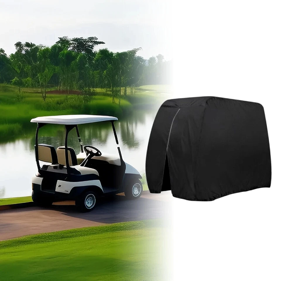 Cubierta de carro 4 pasajeros 210D impermeable sol exterior para EZ Go Express L4 L6 S4 S6 Foto 2 de 4