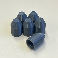 6 Anthracite Grey Radiator Valve Caps Covers Cover PETG Plastic FREE Postage
