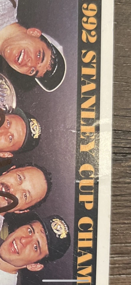 1992-93 Score Stanley Cup BRYAN TROTTIER And Others Autographed Card - Image 2 of 3