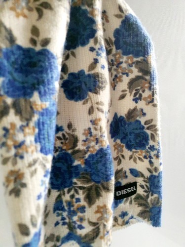 DIESEL Sloush Beanie Flowery Knitted Hat One Size - 第 1/3 張圖片