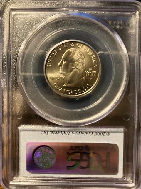 2006 P NEBRASKA STATE QUARTER PCGS MS67 SATIN FINISH - Image 2 of 2