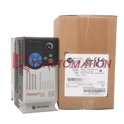 #ad New Allen Bradley 25B D010N104 PowerFlex 525 4kW 5Hp AC Drive Variable Frequency $404.00