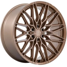 (1) 22x9.5 +19 Niche NC278 Calabria 6 6x5.5 Platinum Bronze Wheel