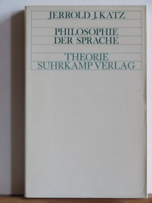 Jerrold J. Katz: Philosophie der Sprache
