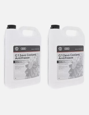 2 Gallons  OEM Coolant/Antifreeze Audi VW G12 G-12E-050-1G-RTU. 50/50 MIX