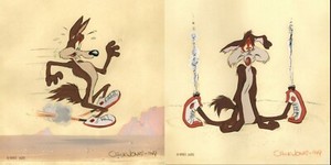 2 Chuck Jones Wile E Coyote Fast n Furryous-1949 Prints Warner Br LE of 149