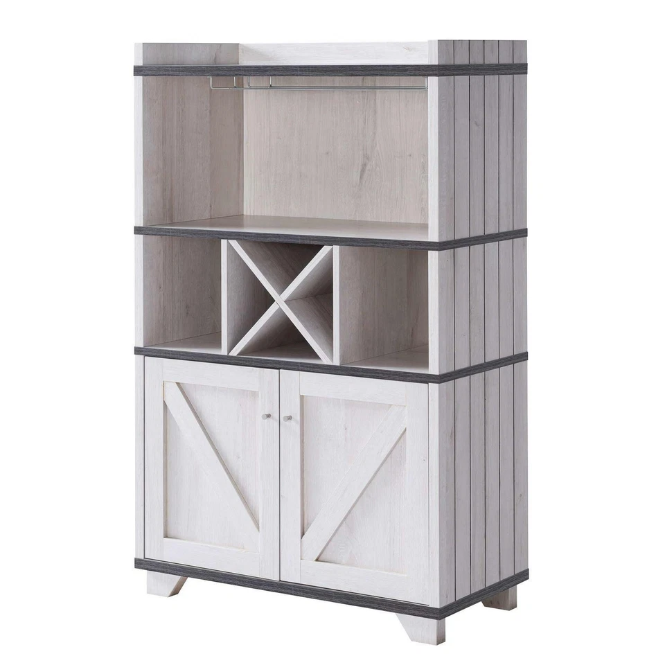 Armário de bar fazenda armazenamento vinho licor display buffet jantar aparador casa - Imagem 3 de 4