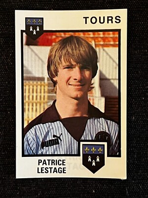 AUFKLEBER PANINI FUSSBALL 1985 PATRICE LESTAGE TOURS # 331 ERHOLUNG ENTFERNT