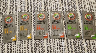 6 Packs Sewing Needles Bernina Bernette 50,55,56, 60,65,66,75, 80, 82E, 90, 92c