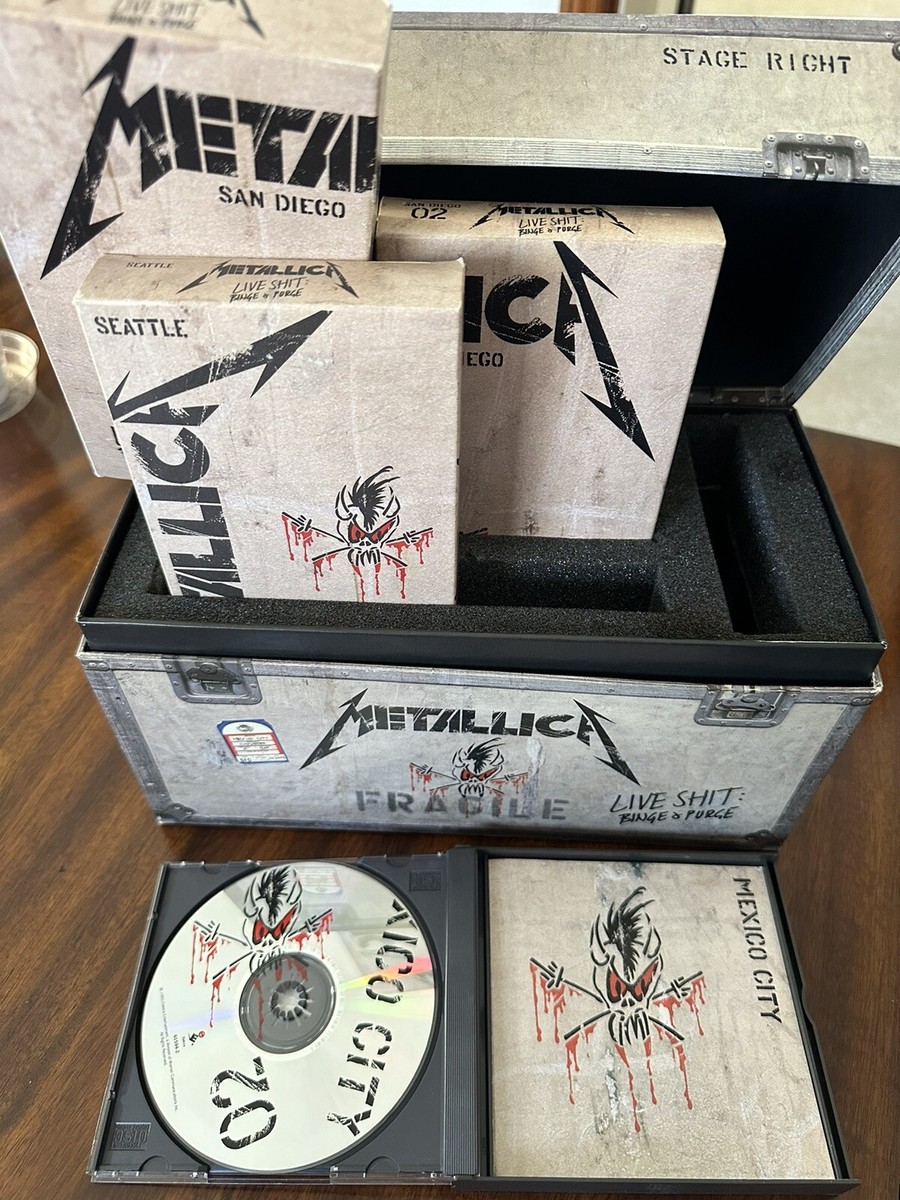 METALLICA Live Shit Binge & Purge Box Set VHS CD Rock Metal