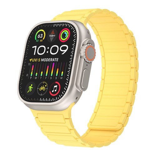 For Apple Watch 10 9 8 7 6 5 4 3 2 1 SE Ultra Magnetic Silicone Band Sport Strap - Picture 115 of 121