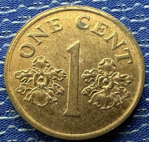 1993 Singapore 1 Cent Coin AU UNC #K2522