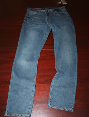mens MBX slim straight stretch jeans 32x32 nwt caldwell faded