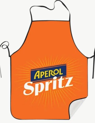 ISV Küchenschürze, Aperol Spritz, Farbe orange