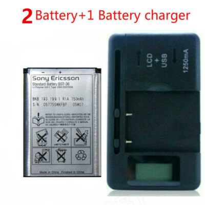 BST-36 Battery + charger For Sony Ericsson J300 J310 Z550 T250 K510i K510 K320