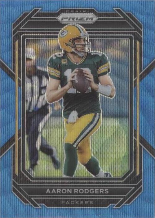 2022 Panini Prizm - Blue Wave Prizm #103 Aaron Rodgers /199