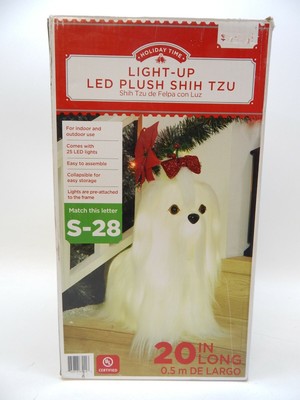 light up led plush shih tzu