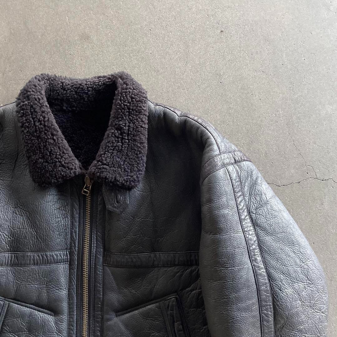1980s イッセイミヤケissey miyake leather mouton ISSEY MIYAKE 1980s Shearling Leather Mouton Jacket Size M