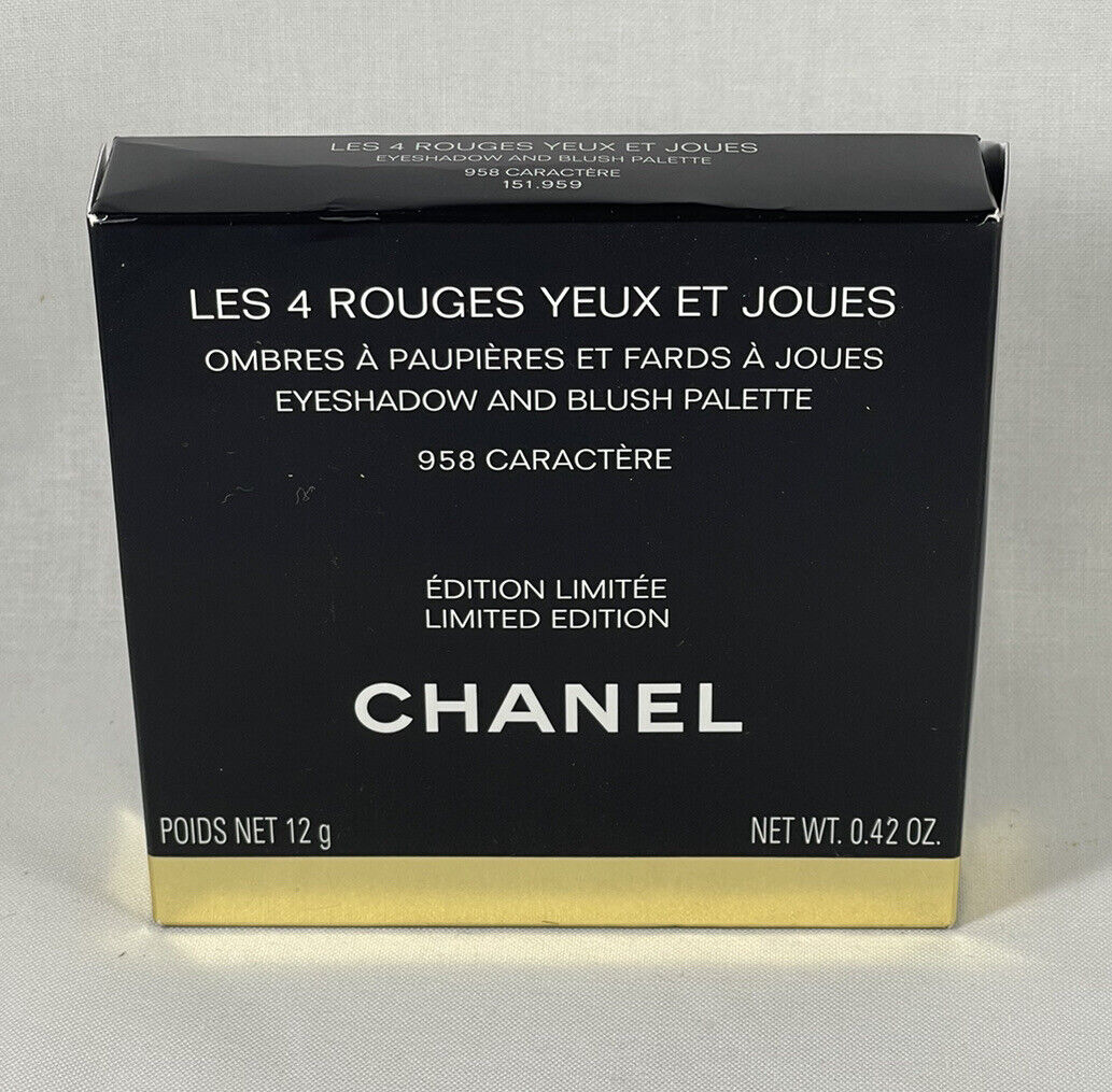 Chanel Les 4 Rouges Yeux Et Joues Eyeshadow And Blush Palette ~ 958  CARACTERE ~