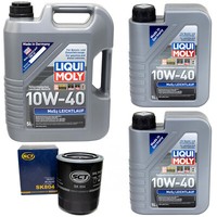 MotoröL Set Leichtlauf 10W-40 Liqui Moly 7 Liter + ÖLfilter FüR Toyota Hiace IV