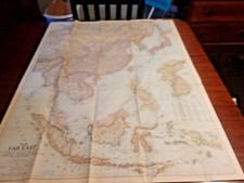 Historical 1952 Far East Map National Geographic