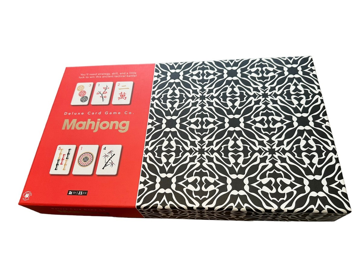 MAHJONG Deluxe Card Game Co Chinese Strategy 144 Card Tiles NEW