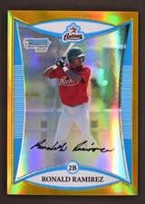 2008 Bowman Chrome #BCP70 Ronald Ramirez /50 Gold Refractor Prospect Houston
