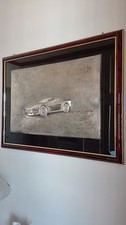 FERRARI TESTAROSSA BASSORILIEVO IN ARGENTO UNOAERRE AUTORIZZAZIONE ENZO FERRARI